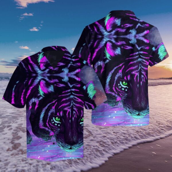 Amazing Tiger Galaxy Hawaiian Shirt Product Photo 1