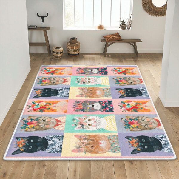 Area Rectangle Rug Home Decor Cat Rectangle Rug Home Decor Product Photo 2