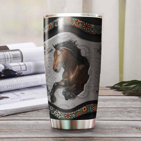 Mandala Horse Personalized Tumbler Product Photo 2